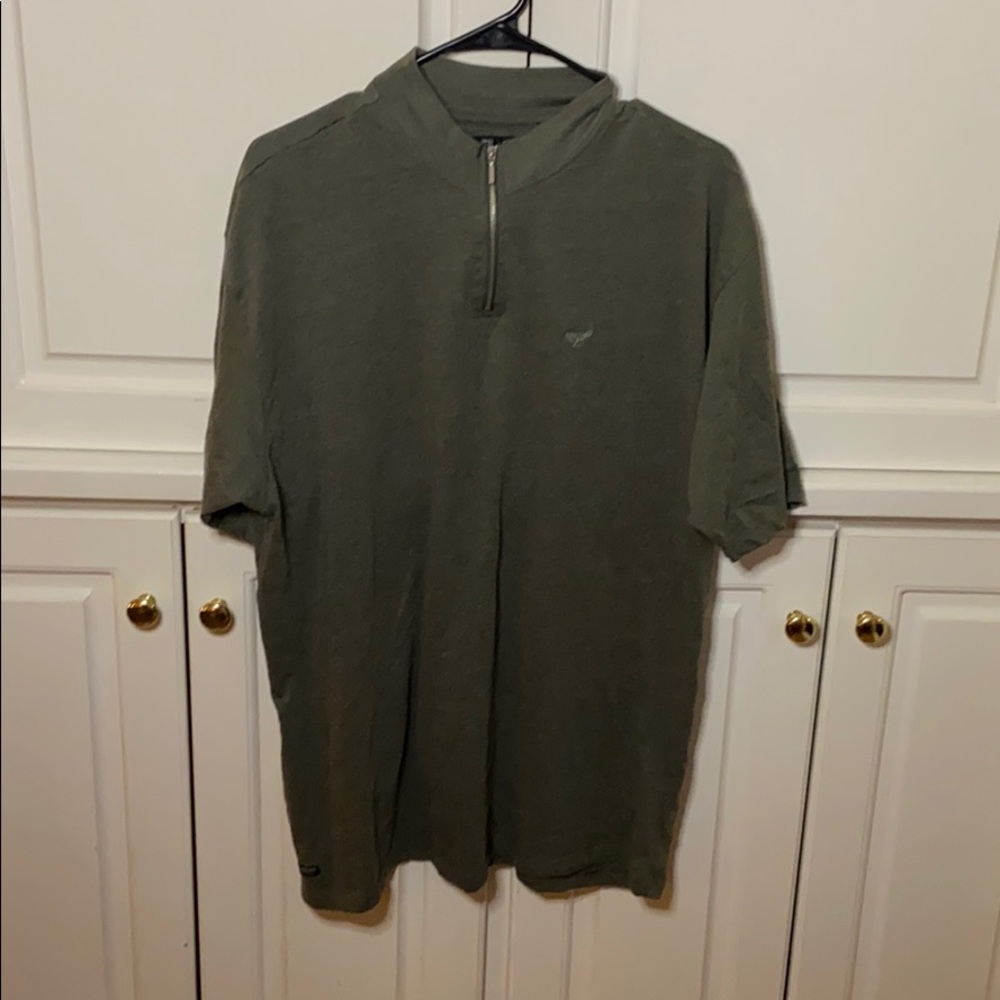 Green Asos Zip Mock